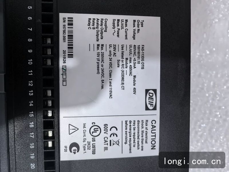DEIF丹（dān）控（kòng）同（tóng）步控製器模（mó）塊FAS-113DG OTIS 工業控製模塊 拆（chāi）機現貨 04.jpg