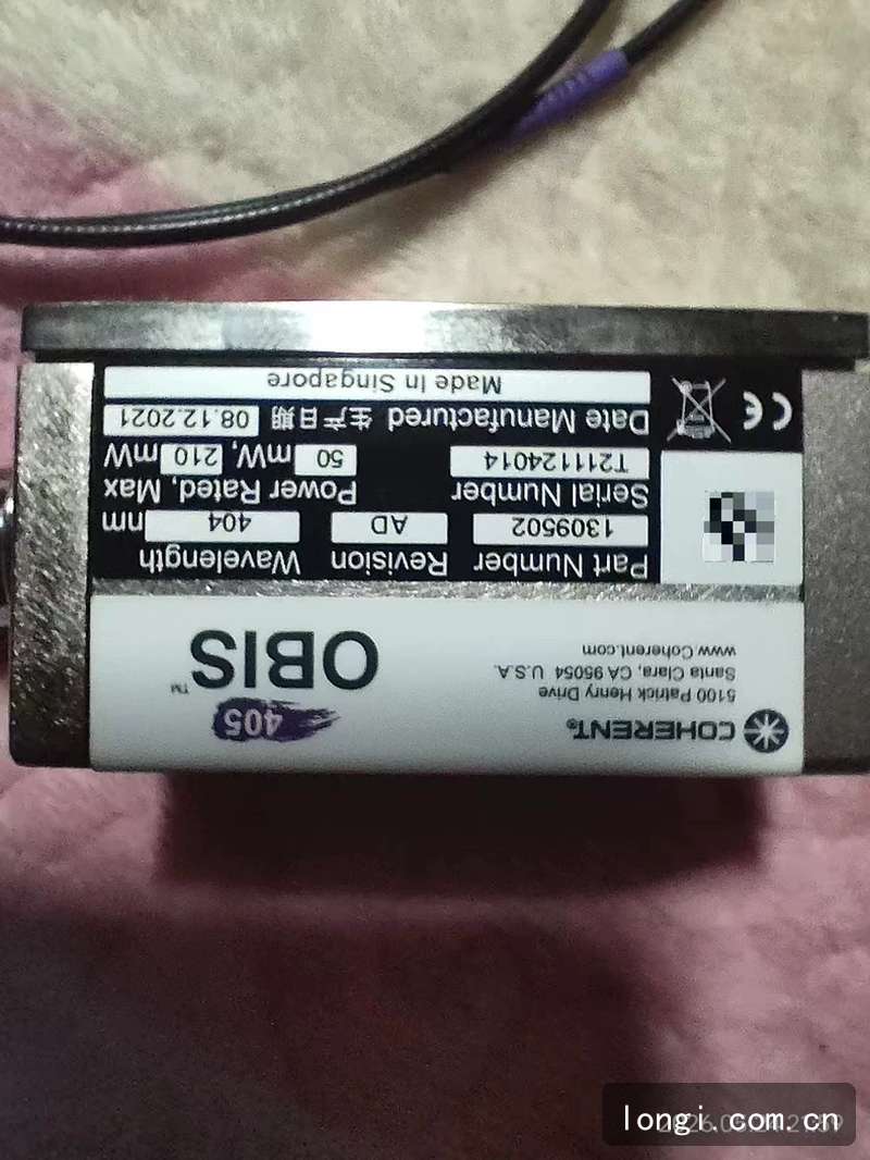 COHERENT OBIS 405nm404激（jī）光器 分析儀（yí）配（pèi）件 全新原裝現貨 405nm激光器 03.jpg